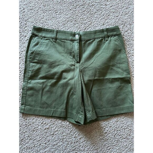 J. Crew Pants - J.Crew Women's Chino Shorts Olive Green Size 8 with Pockets NWT